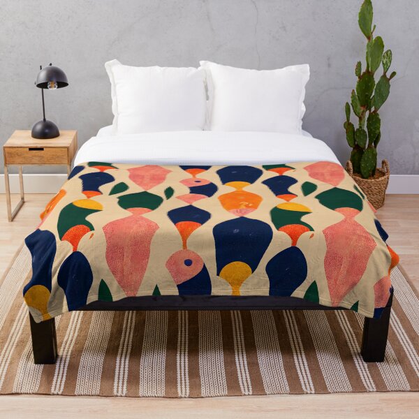 Aperçu de l'œuvre Couleurs et formes rétro poisson motif coloré vintage créée et vendue par HappyTrippy.
