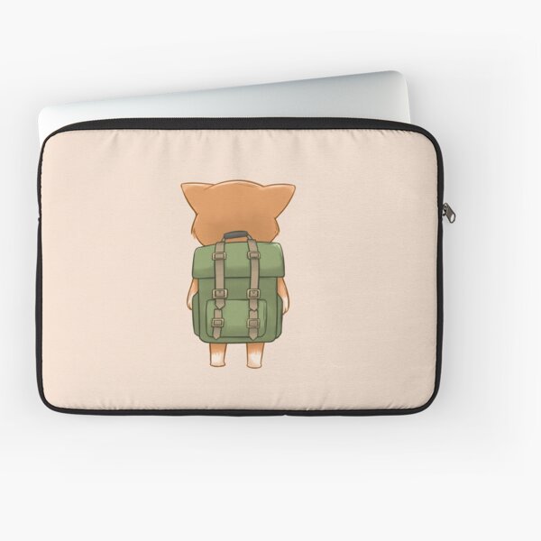 Backpack Traveler tourist back Shiba Inu Laptop Sleeve