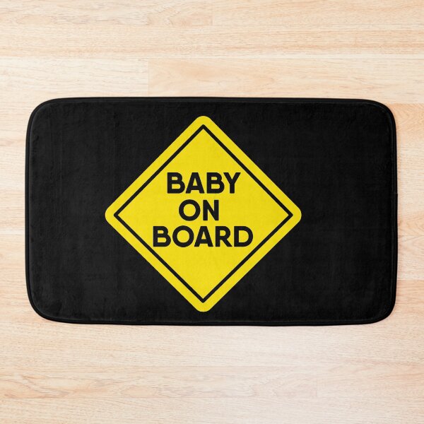 Item preview, BABY on Board Yellow Warning Sign, dog lover design designed and sold by RiciPaneto.