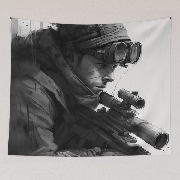 Item preview, sniper drawing designed and sold by madeinfrance1.