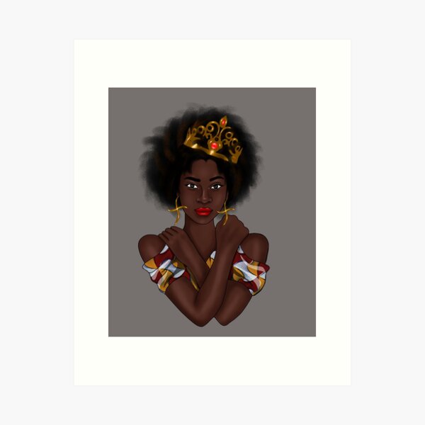 Item preview, Beautiful Afro Queen, Melanin Woman, African  designed and sold by dukito.