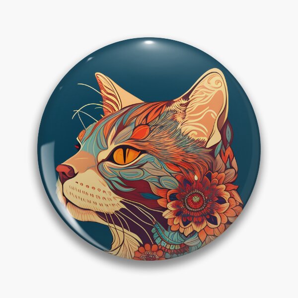 Item preview, Cat Boho Colorful Beautiful Cat Hippy Lover designed and sold by fredrickmassey.