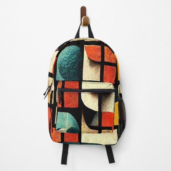 Item preview, Retro colors and shapes vintage colorful pattern designed and sold by HappyTrippy.