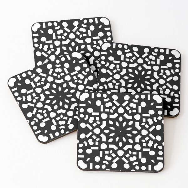 Item preview, Modern Black and White Geometric designed and sold by drape-island.
