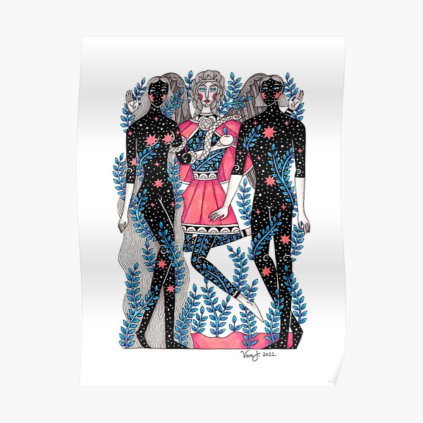 Tarot-Die Liebenden Poster