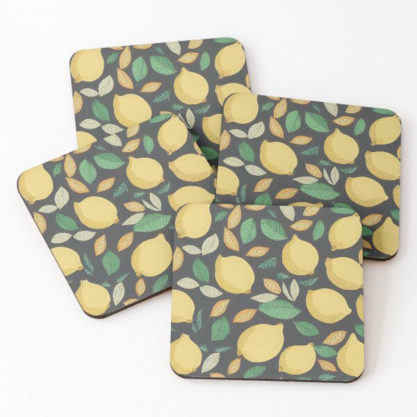 Item preview, vintage lemons, citrus, repetable pattern illustration #3 designed and sold by Anastasias-Shop.