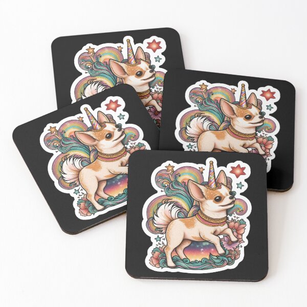 Item preview, Chihuahua Dog Unicorn Fusion Magical Kawaii Art designed and sold by TeeTopiaa.