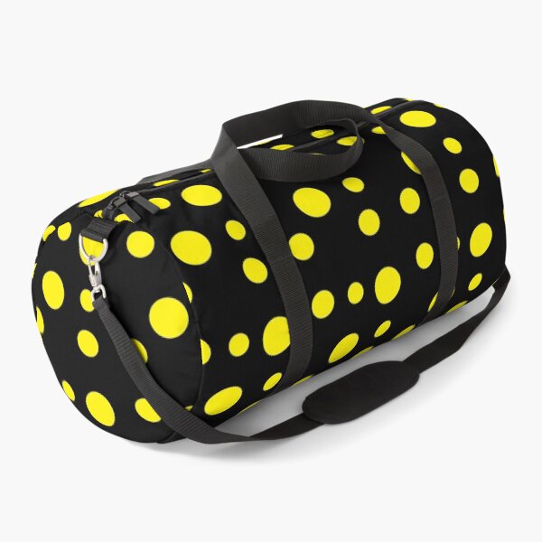 Item preview, Yellow dots black pattern designed and sold by tetibright.