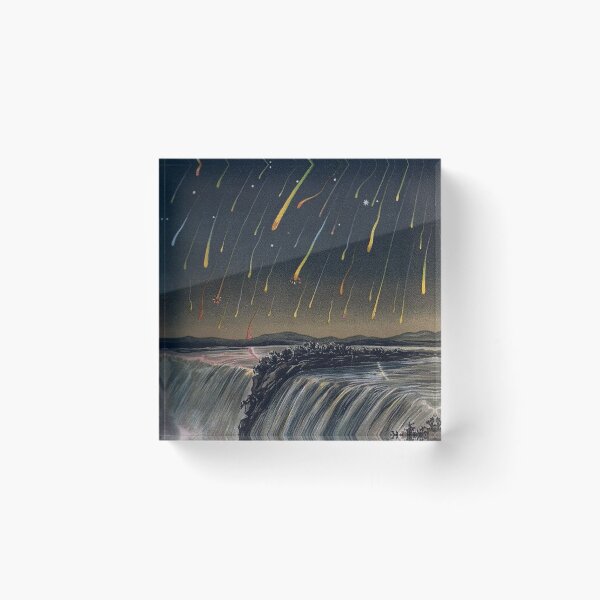 Item preview, Vintage Painting Meteor Shower designed and sold by w-world-life-co.