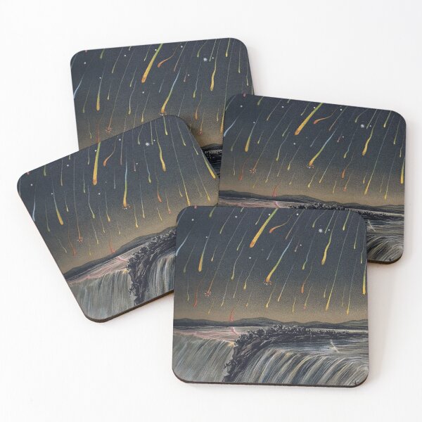 Item preview, Vintage Painting Meteor Shower designed and sold by w-world-life-co.