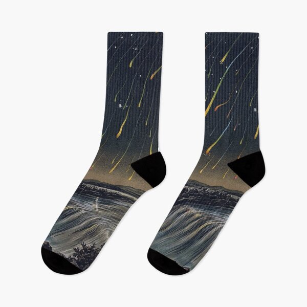 Item preview, Vintage Painting Meteor Shower designed and sold by w-world-life-co.