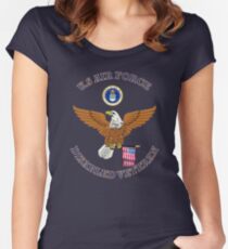 US Air Force Disabled Veteran Eagle Shield Women's Fitted Scoop T-Shirt