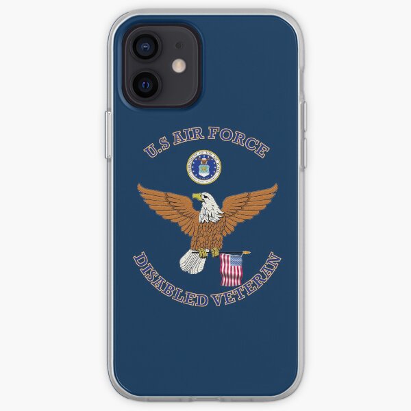US Air Force Disabled Veteran Eagle Shield iPhone Soft Case
