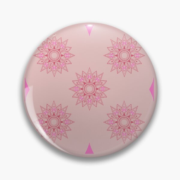 Item preview, Flower patterns red on pink designed and sold by Chaoticzarts.
