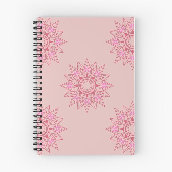 Item preview, Flower patterns red on pink designed and sold by Chaoticzarts.