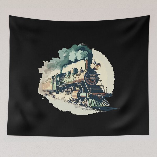 Item preview, Vintage Steam Locomotive designed and sold by kudostees.