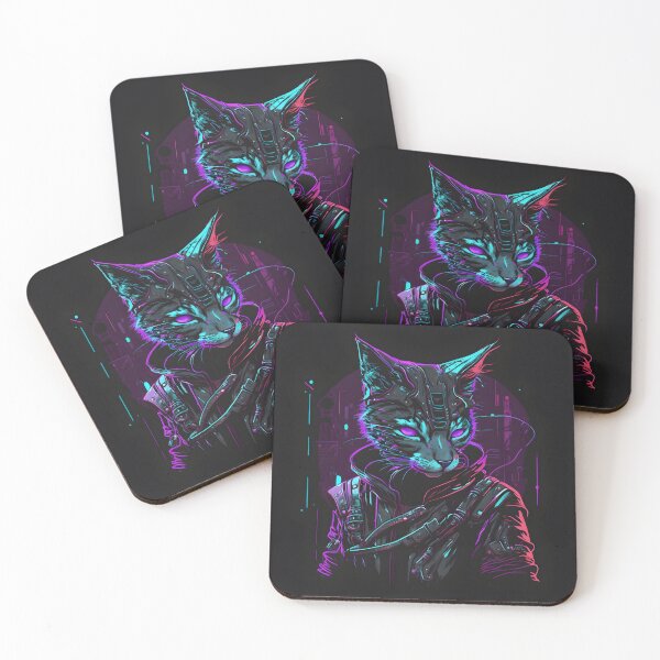 Item preview, Super Hero The Cyber Cat Number 7 designed and sold by asurathunder.