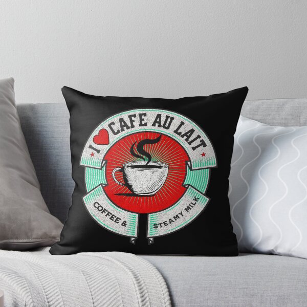 Item preview,  I love cafe au lait, coffee and steamy milk,coffee lovers, coffee fans, Moms coffee, Dads coffee, coffee cup                   designed and sold by allycat57.