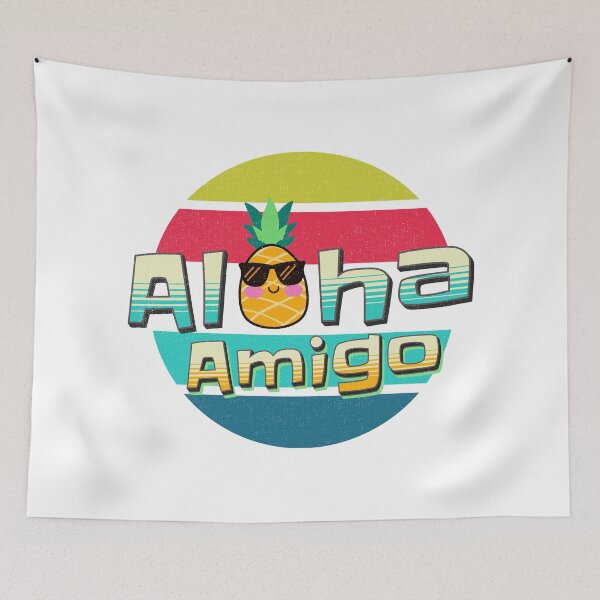 Item preview, Aloha Amigo - Retro Summer Hawaiian Island Vibes designed and sold by Miralspicks.