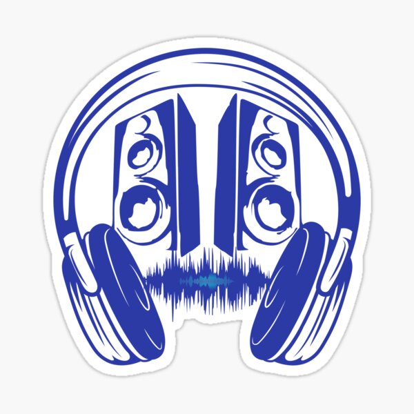 Headphones Sticker for Sale by DCornel