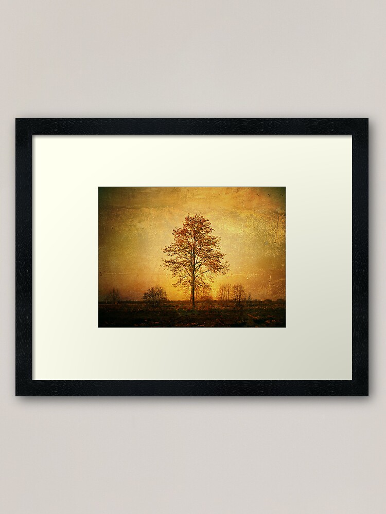 Alternate view of Lonely Tree Framed Art Print