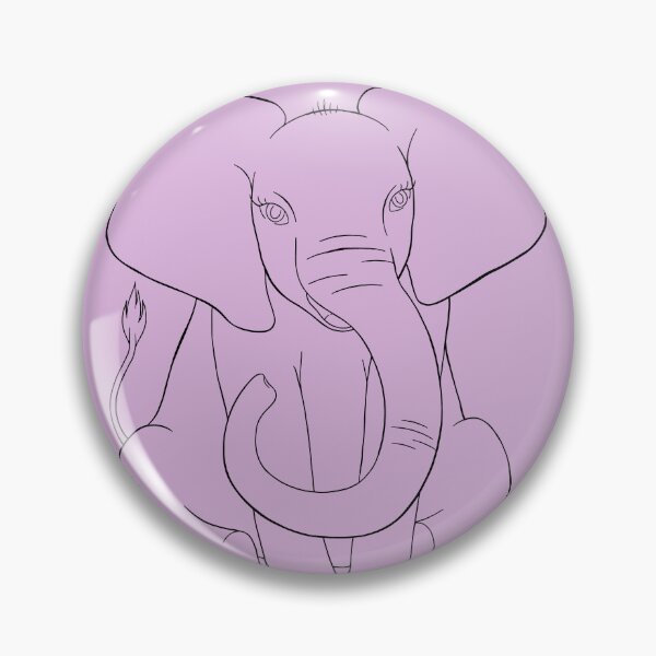 Artikelvorschau, Baby-Elefant-Strichzeichnung entworfen und verkauft von artbychloetunni.