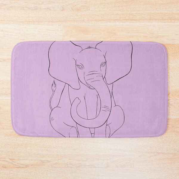 Artikelvorschau, Baby-Elefant-Strichzeichnung entworfen und verkauft von artbychloetunni.