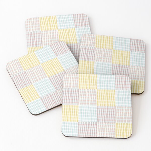Item preview, Modern Gingham Checker | pastel pink, blue, and yellow designed and sold by Ingrid Poole.