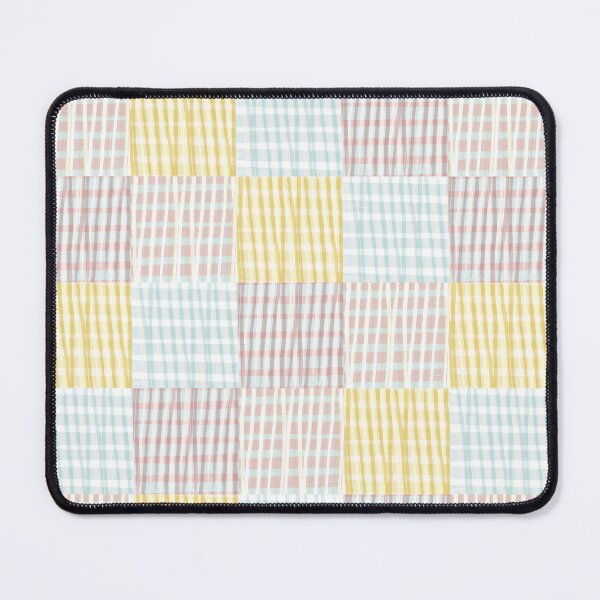 Item preview, Modern Gingham Checker | pastel pink, blue, and yellow designed and sold by Ingrid Poole.