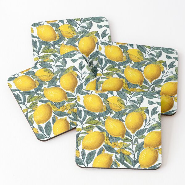 Item preview, vintage lemons, citrus, repetable pattern illustration #6 designed and sold by Anastasias-Shop.