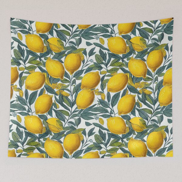 Item preview, vintage lemons, citrus, repetable pattern illustration #6 designed and sold by Anastasias-Shop.