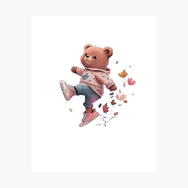 Item preview, a happy cute stylish teddy bear designed and sold by Infinite creative  Boutique.