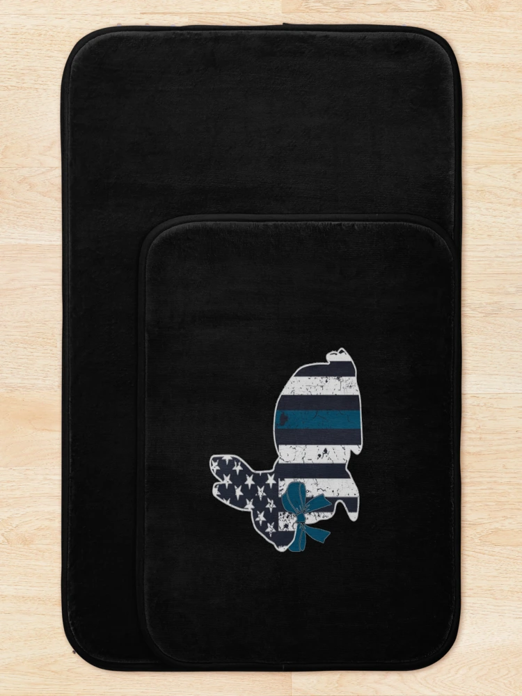 Thumbnail 5 of 6, Bath Mat, Blue Line Rabbit designed and sold by Blue Line Hub.
