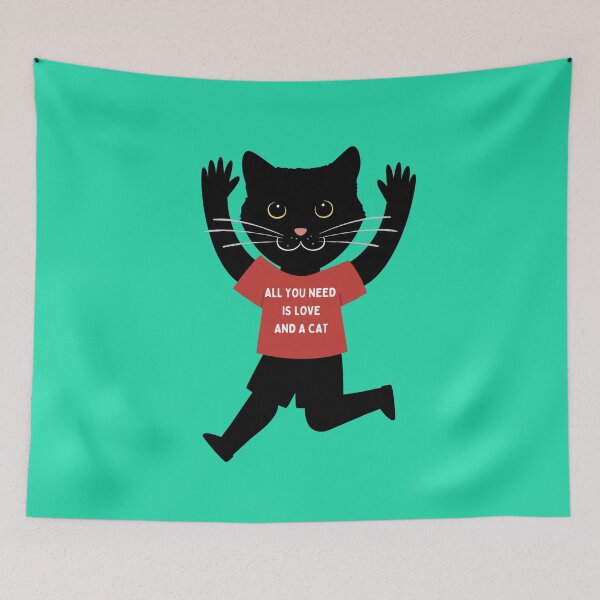 Item preview, All you need is love and a cat designed and sold by GasconyPassion.