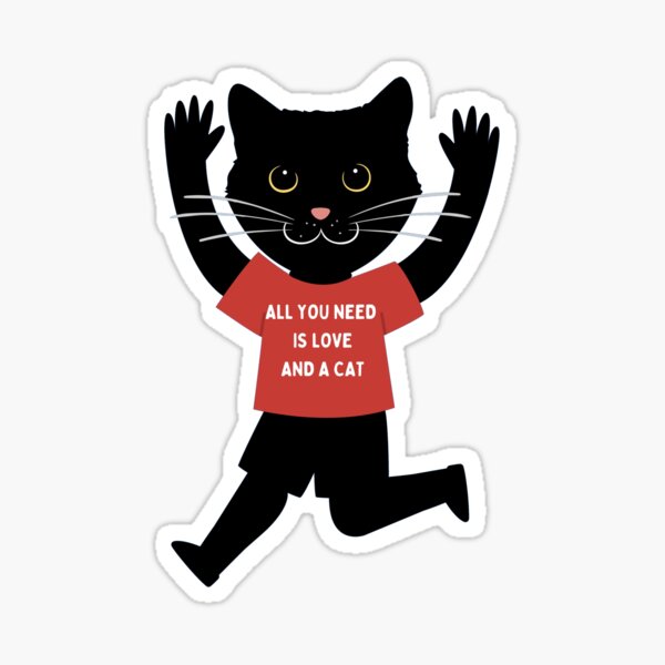 Item preview, All you need is love and a cat designed and sold by GasconyPassion.