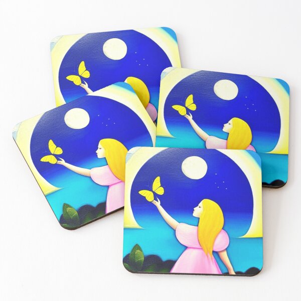 Item preview, Moon & Butterfly In Her Hands Poster designed and sold by skolfid brows ⭐⭐⭐⭐⭐ (5.0).