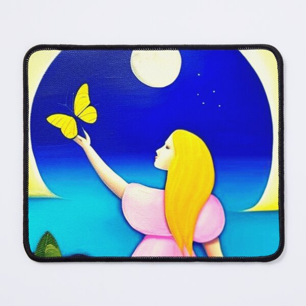 Item preview, Moon & Butterfly In Her Hands Poster designed and sold by skolfid brows ⭐⭐⭐⭐⭐ (5.0).