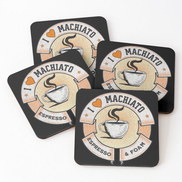 Item preview,  I love machiato, espresso and foam,coffee lovers, coffee fans, Moms coffee, Dads coffee, coffee cup                   designed and sold by allycat57.