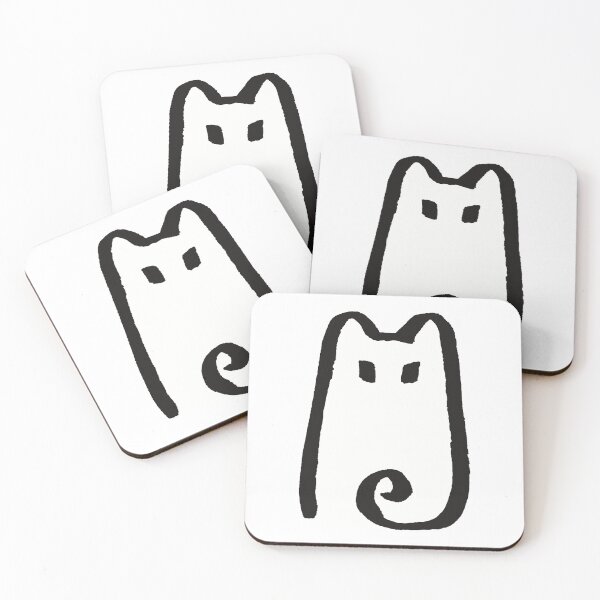 Item preview, sitting cat staring at u designed and sold by dumbdogdoodles.