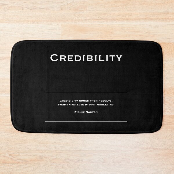 Item preview, Motivational Inspirational Wall Art, Home Decor, Office Decor. Entrepreneur Gift. Credibility Comes From Results. Success Quotes. designed and sold by Read This Already.