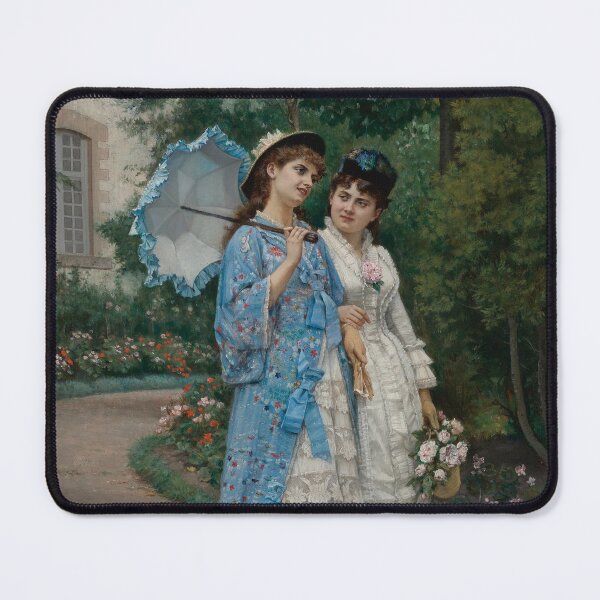 Item preview, A Garden Stroll (1877) - Auguste Toulmouche designed and sold by SALON DES ARTS.