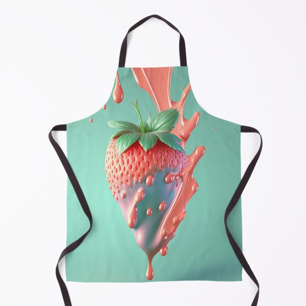 Item preview, A strawberry with a splash of milk on it artwork plastel background 9 designed and sold by jetaiart.