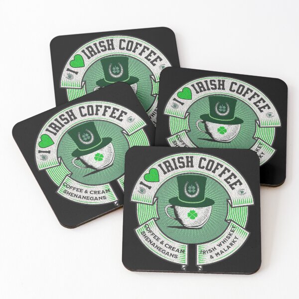 Item preview,  I love Irish coffee, coffee cream and irish whiskey, shenanigans and malarky,coffee lovers, irish whiskey fans, celebrate st patricks day,Moms coffee, Dads coffee, coffee cup                   designed and sold by allycat57.
