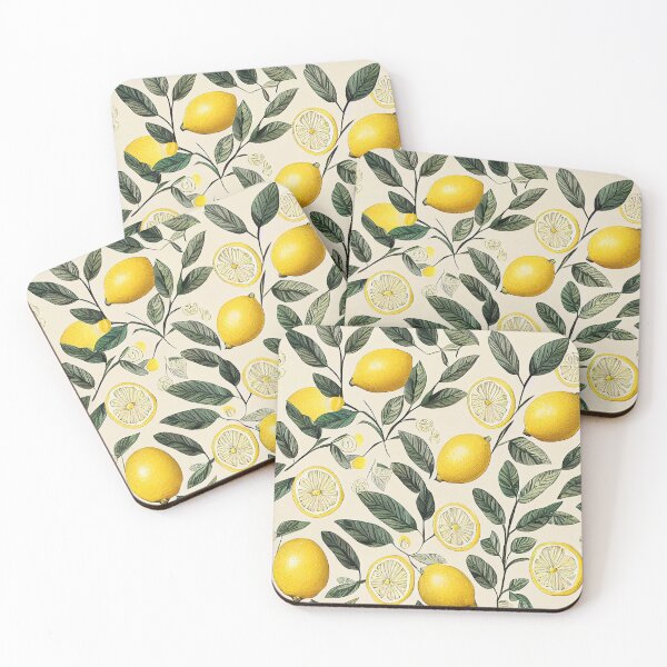 Item preview, vintage lemons, citrus, repetable pattern illustration #8 designed and sold by Anastasias-Shop.