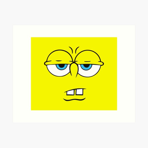 Sponge bob Smiley Face Art Board Print for Sale by reesls