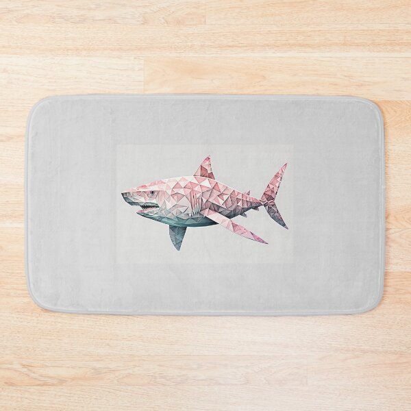 Item preview, shark pink geometric style. designed and sold by by-natiko.
