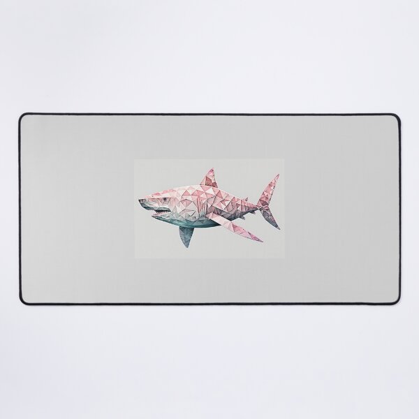 Item preview, shark pink geometric style. designed and sold by by-natiko.