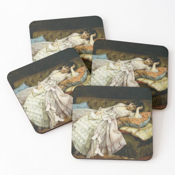 Item preview, Dolce Far Niente (1877) - Auguste Toulmouche designed and sold by SALON DES ARTS.