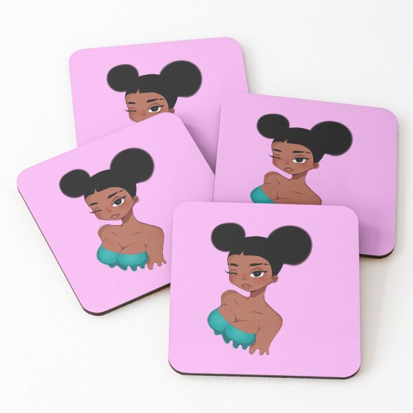 Item preview, Cute Afro Girl, Melanin, Black Girl Magic designed and sold by Logiamerch.