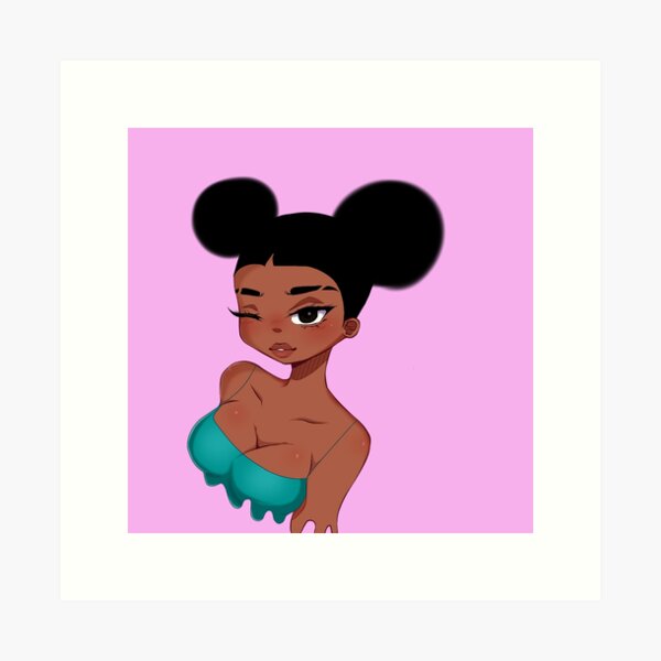 Item preview, Cute Afro Girl, Melanin, Black Girl Magic designed and sold by dukito.